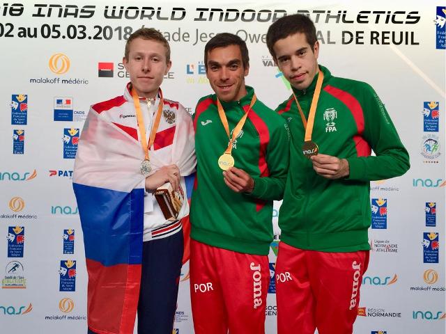 O aluno Francisco Serra conquistou a Medalha de Bronze no Campeonato do Mundo de Pista Coberta